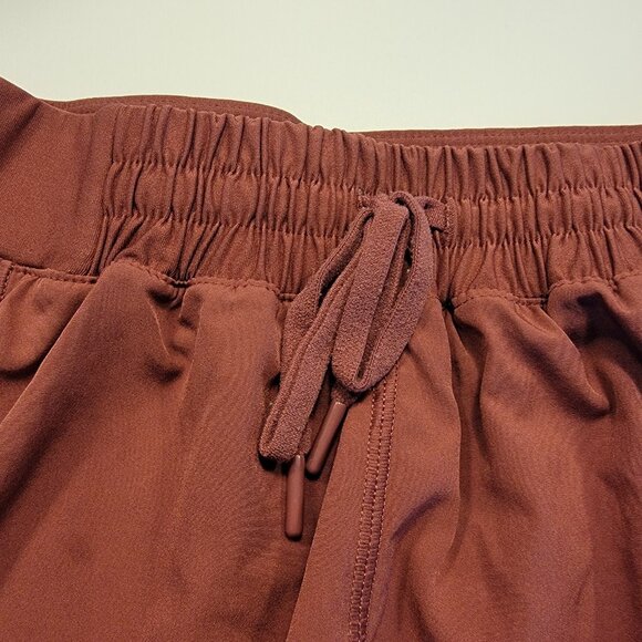 MPG Athletic Running Shorts Women's Size Small Maroon Red 2-in-1 Stretch Waist - Picture 3 of 10